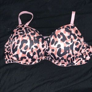Victoria’s Secret cheetah print double push-up bra